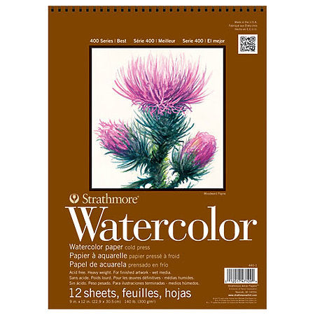 Strathmore 400 Series Watercolor Paper - Spiral-Bound Pad