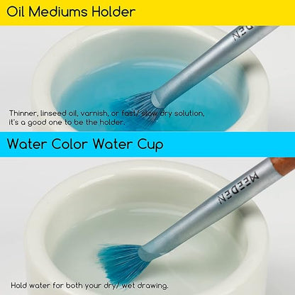 Juego de cucharones de pintura de porcelana Meeden