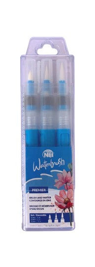 Niji Water Brush Premier 3 Piece Round Set