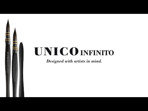 Borciani e Bonazzi, UNICO INFINITO QUILL BRUSH WITH HIDRO® SYNTHETIC FIBRE AND RESIN HANDLE