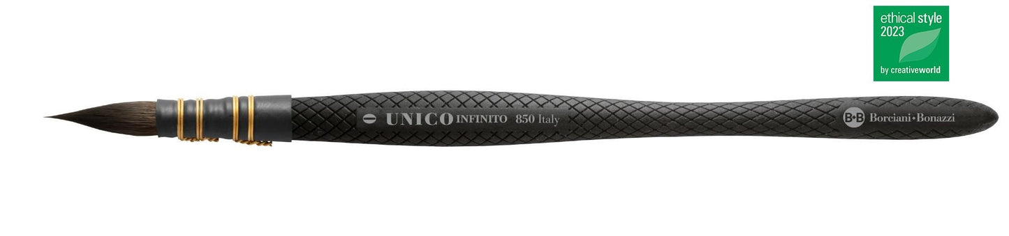 Borciani e Bonazzi, UNICO INFINITO QUILL BRUSH WITH HIDRO® SYNTHETIC FIBRE AND RESIN HANDLE
