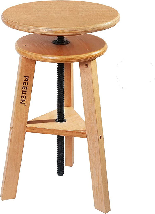 MEEDEN Wooden Artist / Drafting Stool with Adjustable Height