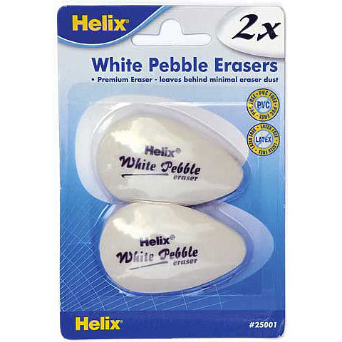 Helix - Pebble Eraser Twin Pack