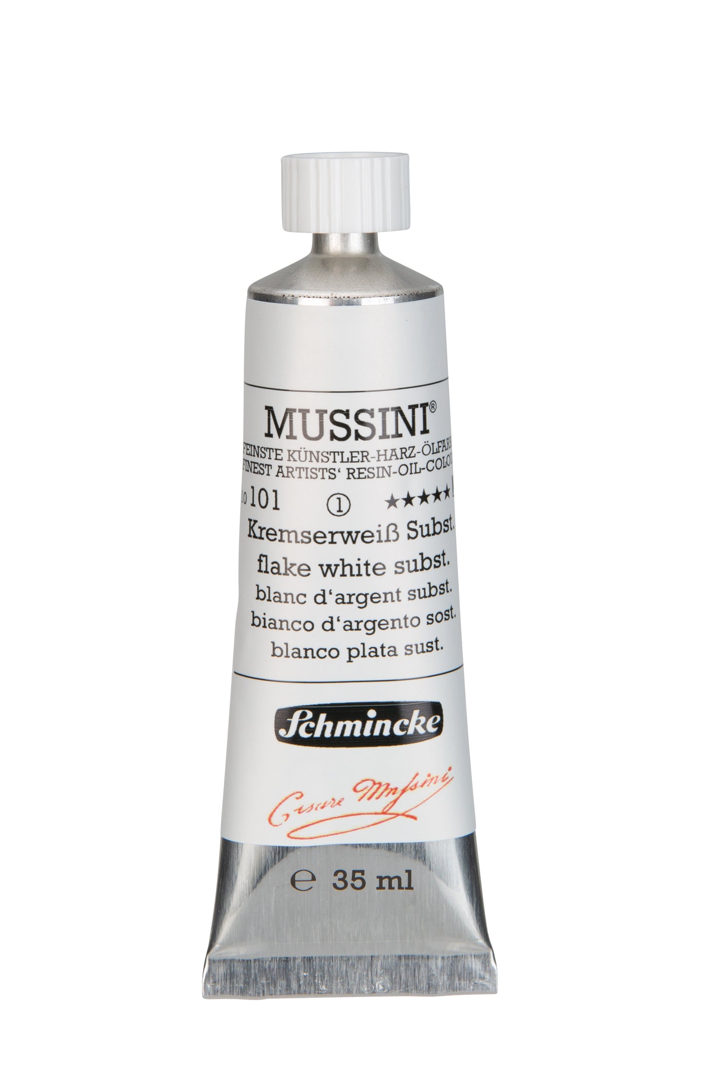 Schmincke Finest Artists’ Resin-Oil Colors. Mussini Series 10, Opaque and Semi-Opaque 35ml Tubes