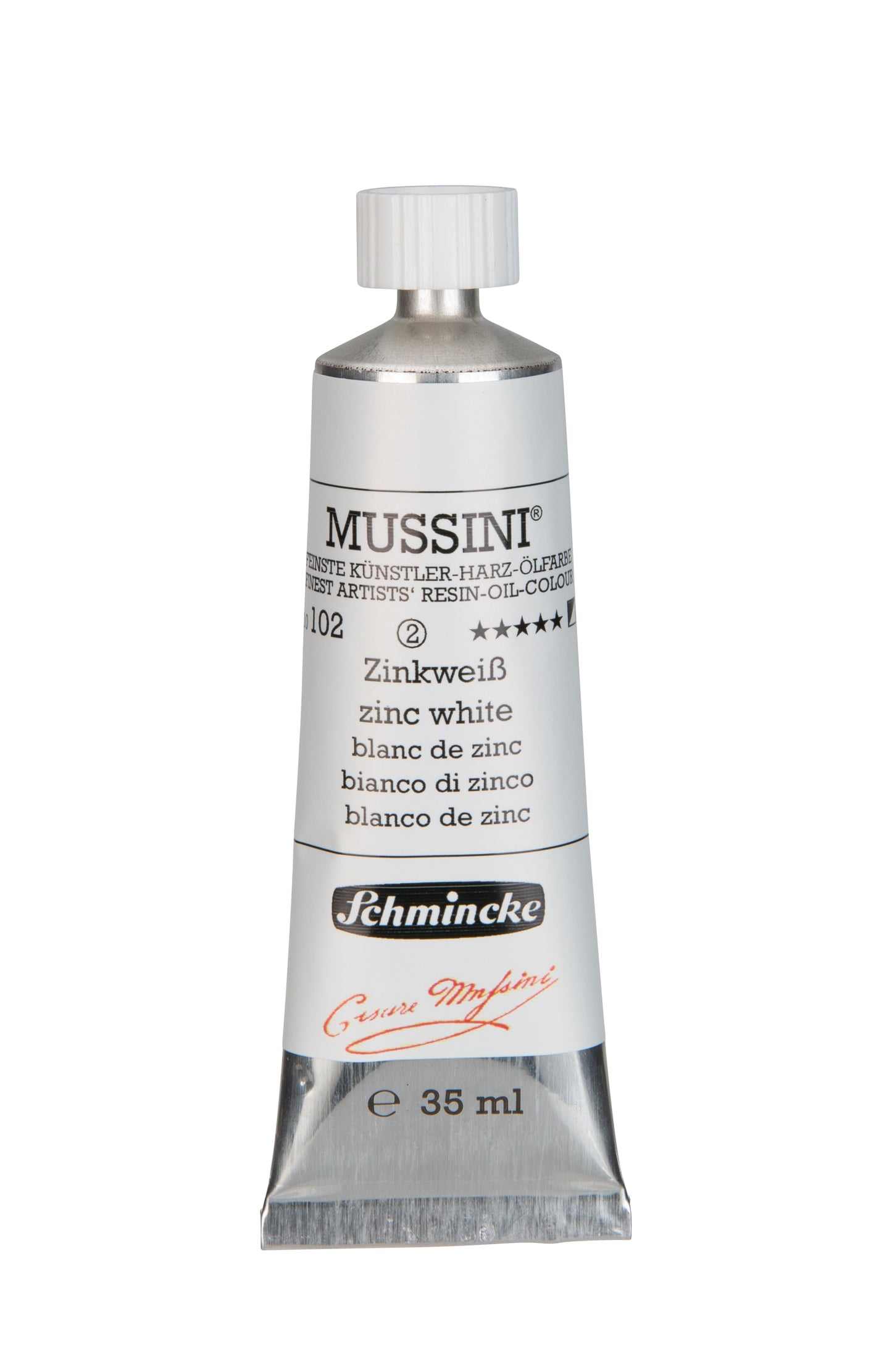 Schmincke Finest Artists’ Resin-Oil Colors. Mussini Series 10, Opaque and Semi-Opaque 35ml Tubes