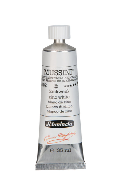 Schmincke Finest Artists’ Resin-Oil Colors. Mussini Series 10, Opaque and Semi-Opaque 35ml Tubes