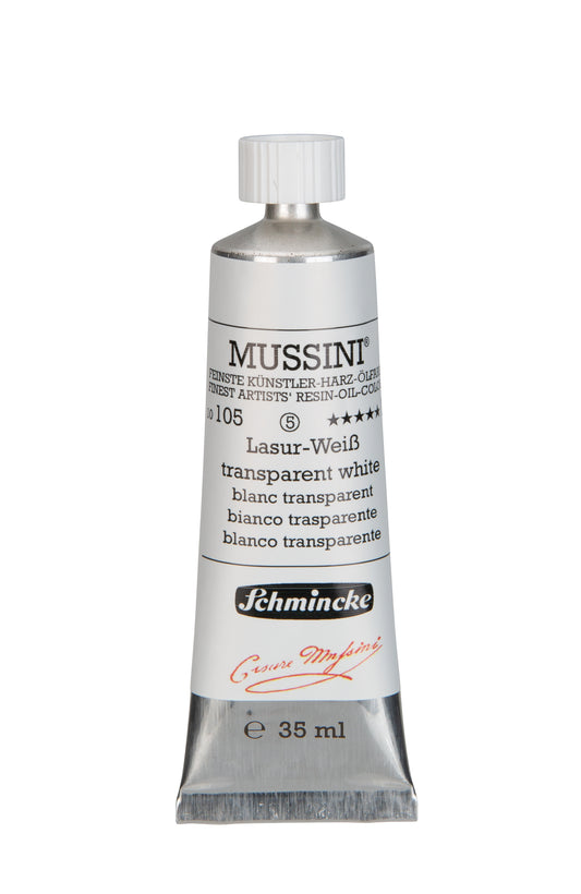 Schmincke Finest Artists’ Resin-Oil Colors. Mussini Series 10, Transparent and Semi-Transparent 35ml Tubes