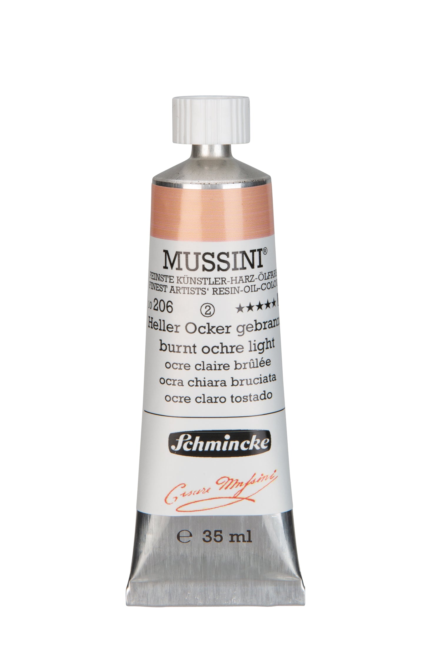 Schmincke Finest Artists’ Resin-Oil Colors. Mussini Series 10, Opaque and Semi-Opaque 35ml Tubes