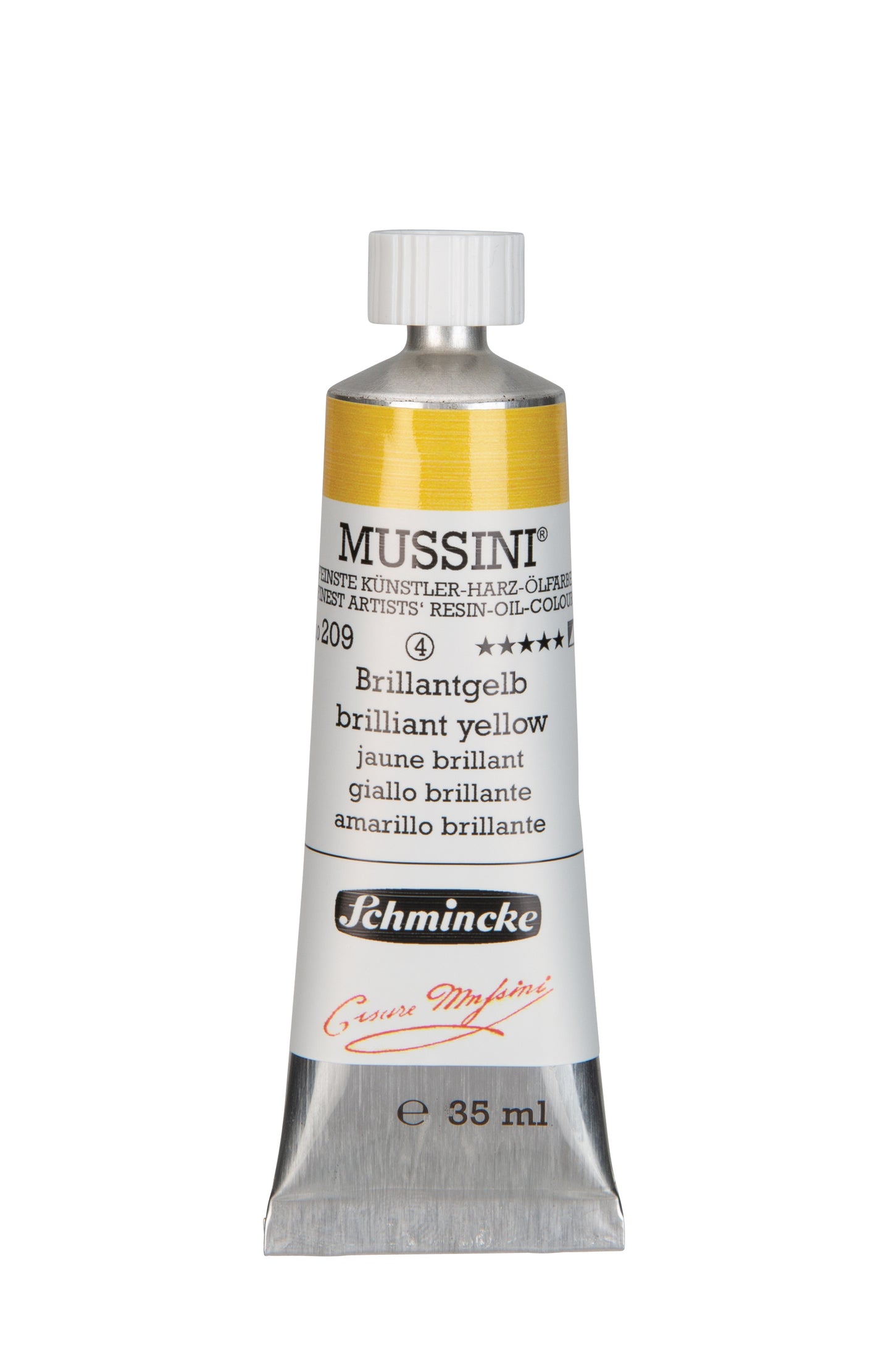Schmincke Finest Artists’ Resin-Oil Colors. Mussini Series 10, Opaque and Semi-Opaque 35ml Tubes