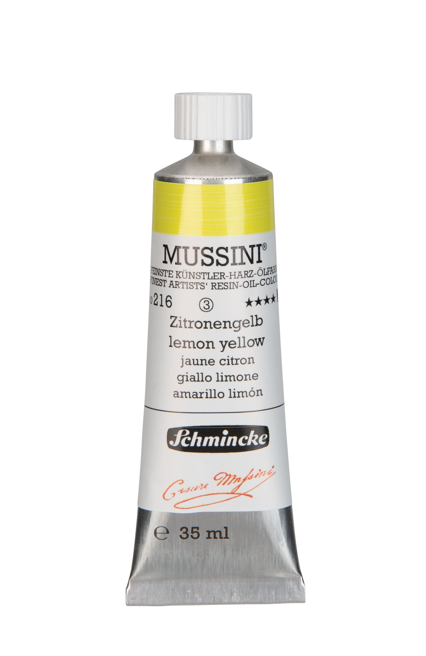 Schmincke Finest Artists’ Resin-Oil Colors. Mussini Series 10, Opaque and Semi-Opaque 35ml Tubes