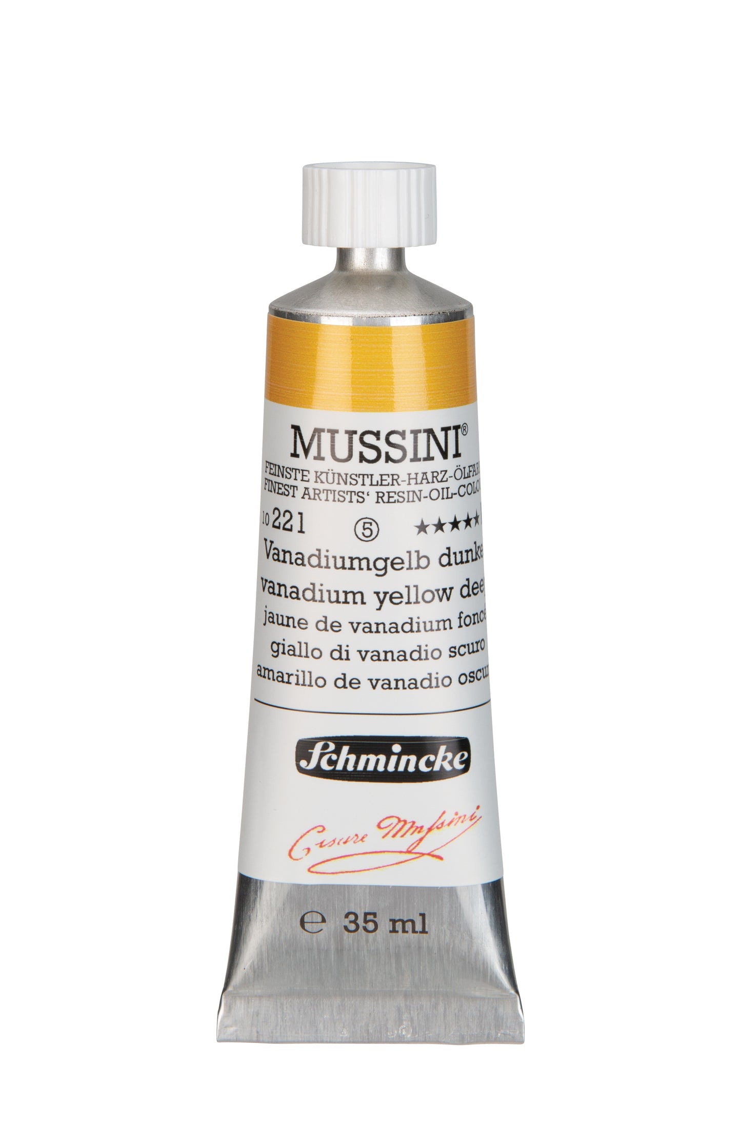 Schmincke Finest Artists’ Resin-Oil Colors. Mussini Series 10, Opaque and Semi-Opaque 35ml Tubes
