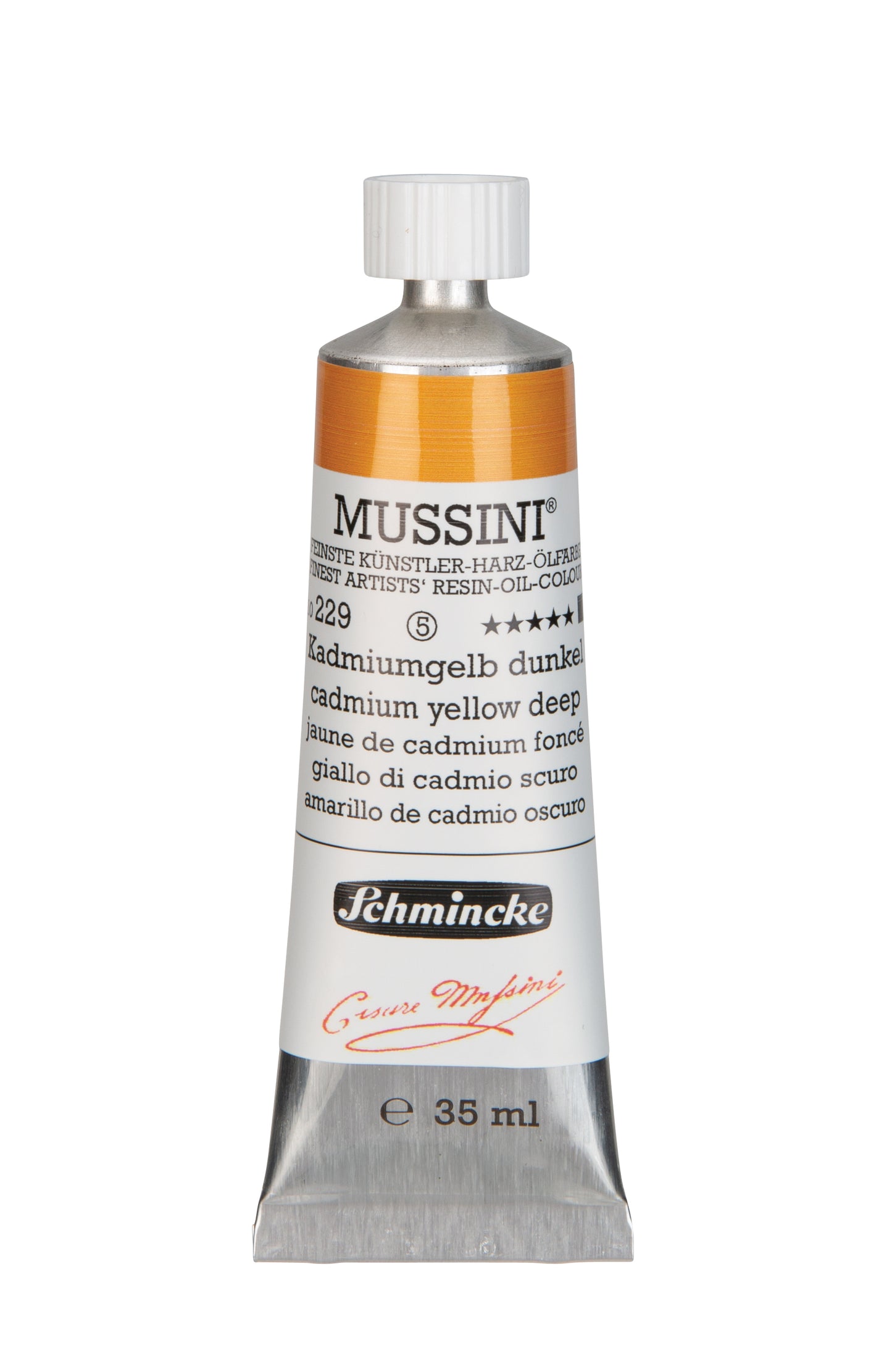 Schmincke Finest Artists’ Resin-Oil Colors. Mussini Series 10, Opaque and Semi-Opaque 35ml Tubes