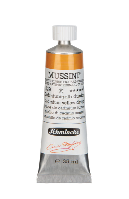 Schmincke Finest Artists’ Resin-Oil Colors. Mussini Series 10, Opaque and Semi-Opaque 35ml Tubes