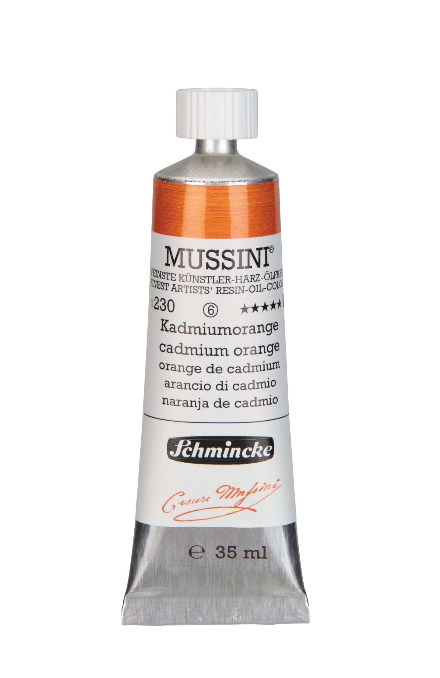 Schmincke Finest Artists’ Resin-Oil Colors. Mussini Series 10, Opaque and Semi-Opaque 35ml Tubes