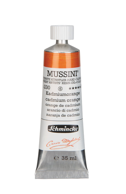 Schmincke Finest Artists’ Resin-Oil Colors. Mussini Series 10, Opaque and Semi-Opaque 35ml Tubes