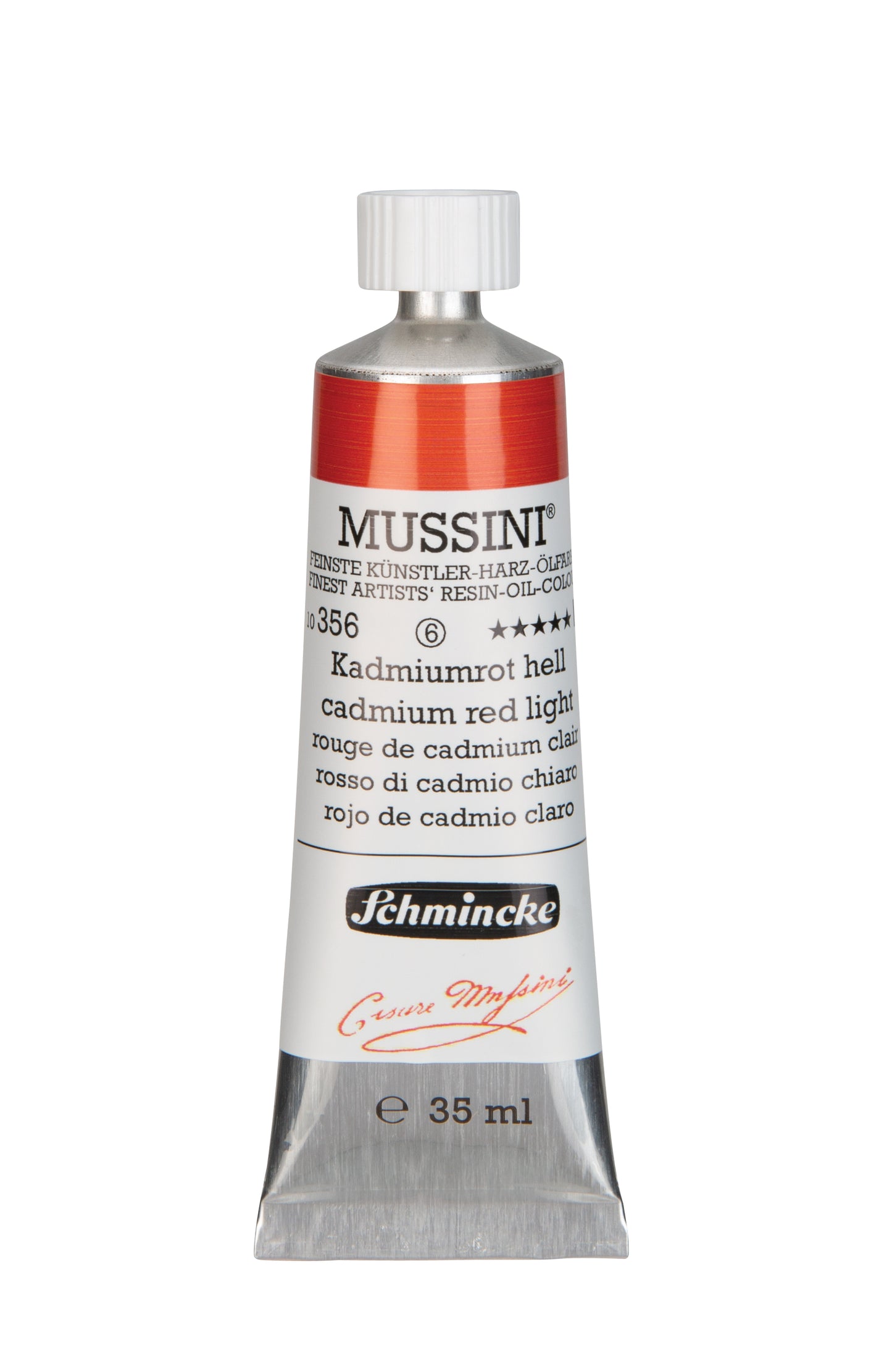 Schmincke Finest Artists’ Resin-Oil Colors. Mussini Series 10, Opaque and Semi-Opaque 35ml Tubes