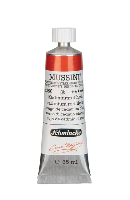 Schmincke Finest Artists’ Resin-Oil Colors. Mussini Series 10, Opaque and Semi-Opaque 35ml Tubes
