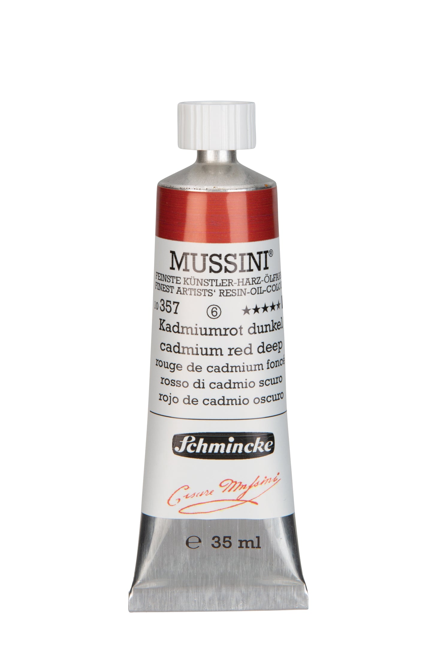 Schmincke Finest Artists’ Resin-Oil Colors. Mussini Series 10, Opaque and Semi-Opaque 35ml Tubes