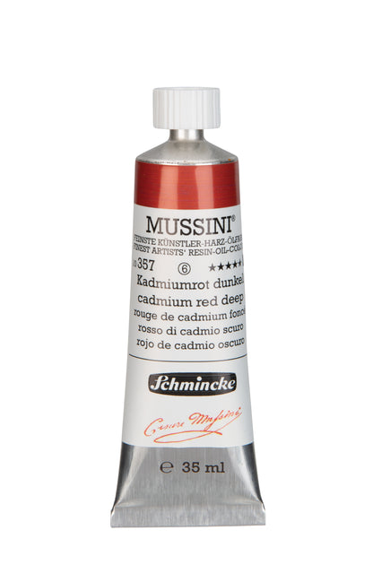 Schmincke Finest Artists’ Resin-Oil Colors. Mussini Series 10, Opaque and Semi-Opaque 35ml Tubes