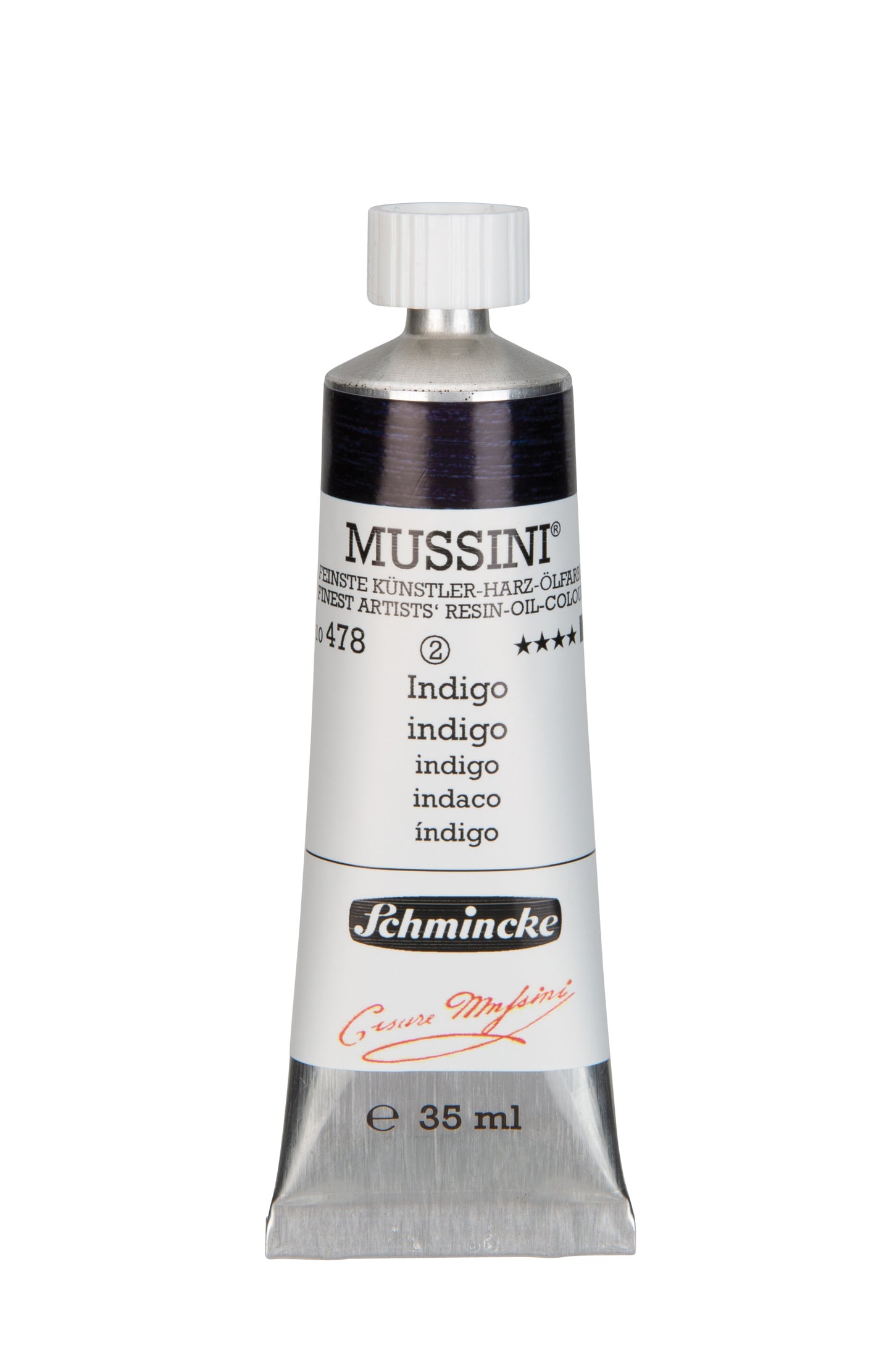 Schmincke Finest Artists’ Resin-Oil Colors. Mussini Series 10, Opaque and Semi-Opaque 35ml Tubes