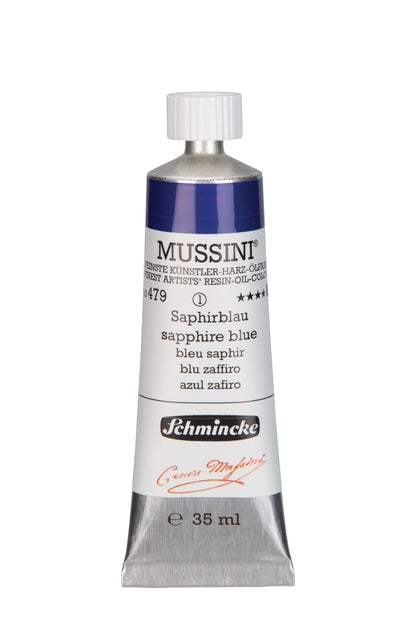 Schmincke Finest Artists’ Resin-Oil Colors. Mussini Series 10, Opaque and Semi-Opaque 35ml Tubes