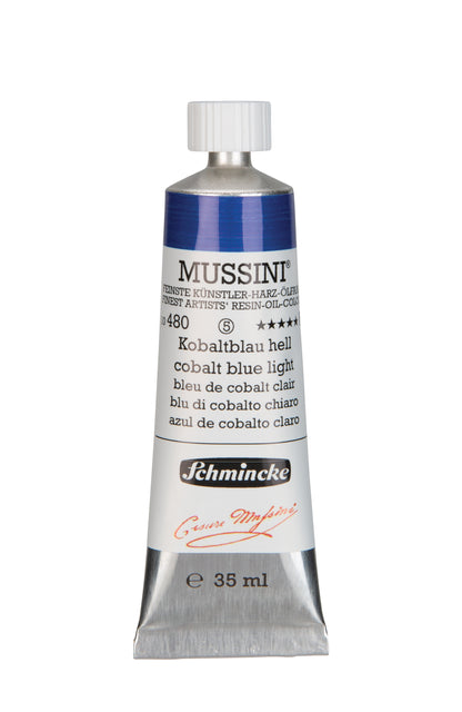 Schmincke Finest Artists’ Resin-Oil Colors. Mussini Series 10, Opaque and Semi-Opaque 35ml Tubes