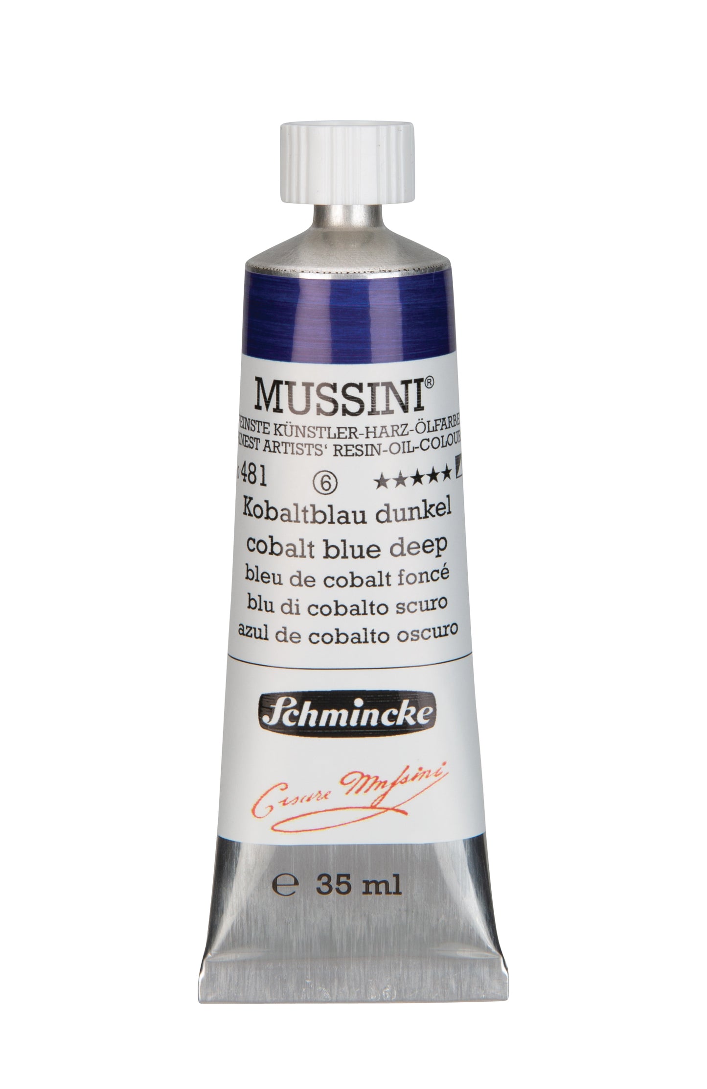 Schmincke Finest Artists’ Resin-Oil Colors. Mussini Series 10, Opaque and Semi-Opaque 35ml Tubes