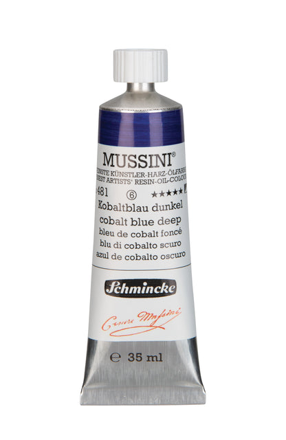 Schmincke Finest Artists’ Resin-Oil Colors. Mussini Series 10, Opaque and Semi-Opaque 35ml Tubes