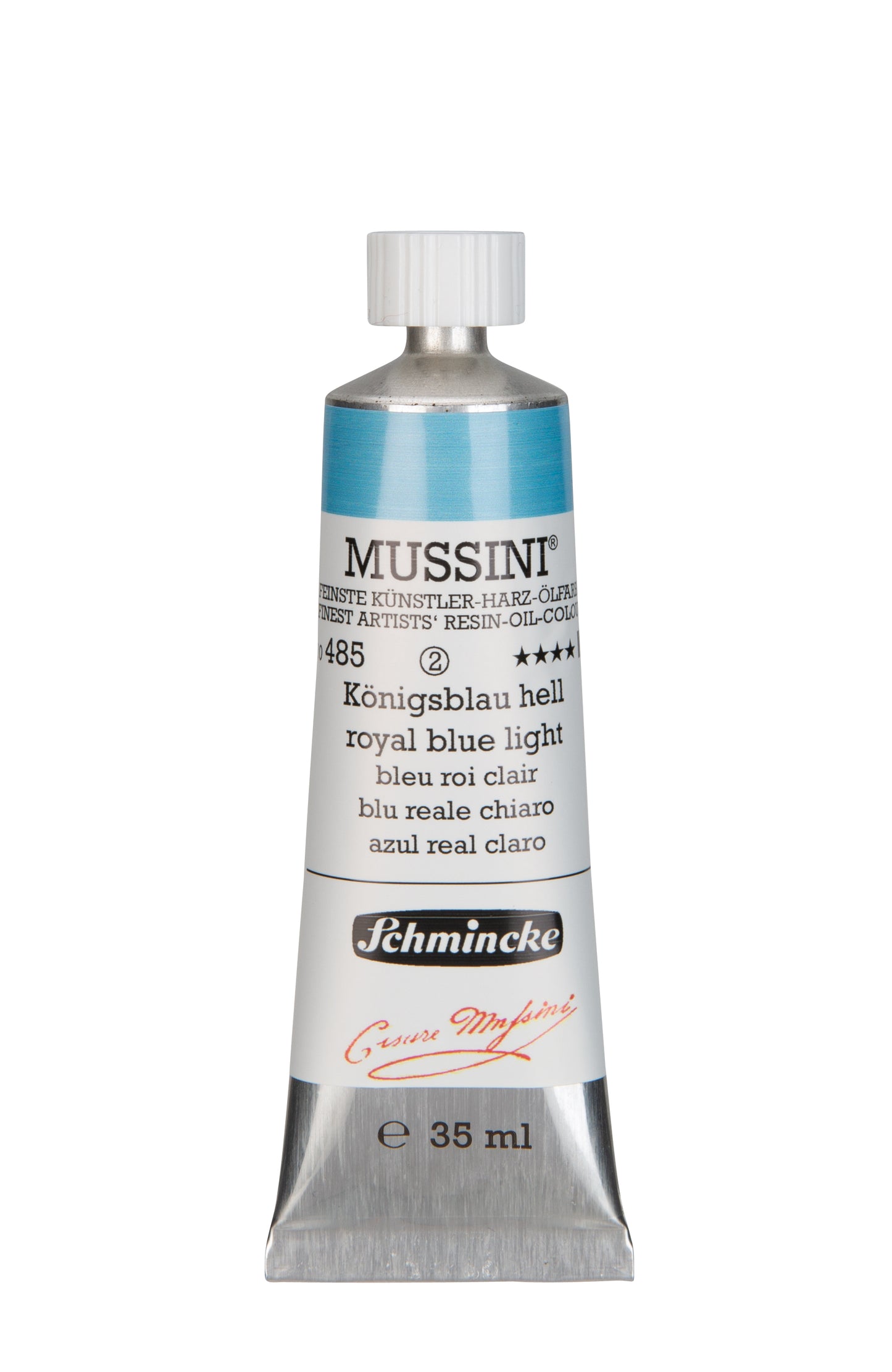 Schmincke Finest Artists’ Resin-Oil Colors. Mussini Series 10, Opaque and Semi-Opaque 35ml Tubes