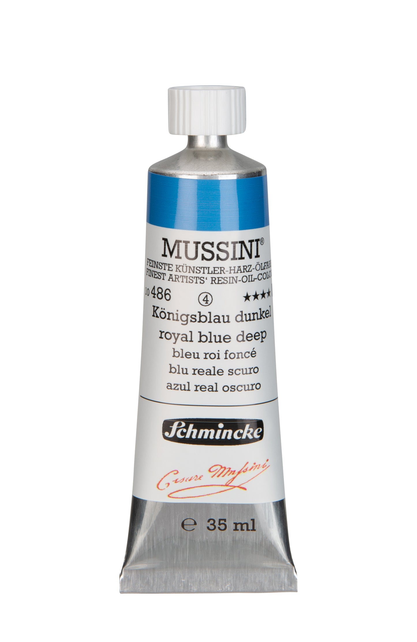Schmincke Finest Artists’ Resin-Oil Colors. Mussini Series 10, Opaque and Semi-Opaque 35ml Tubes