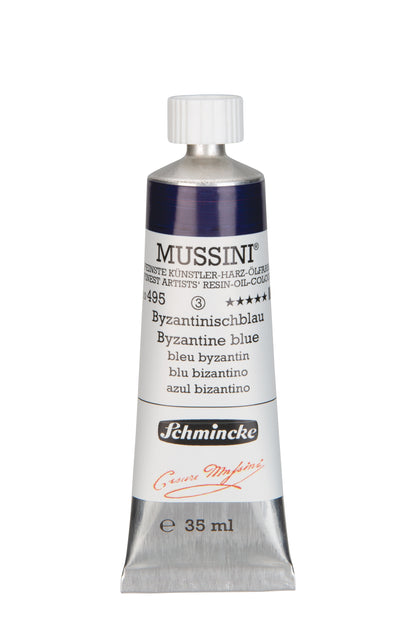 Schmincke Finest Artists’ Resin-Oil Colors. Mussini Series 10, Opaque and Semi-Opaque 35ml Tubes