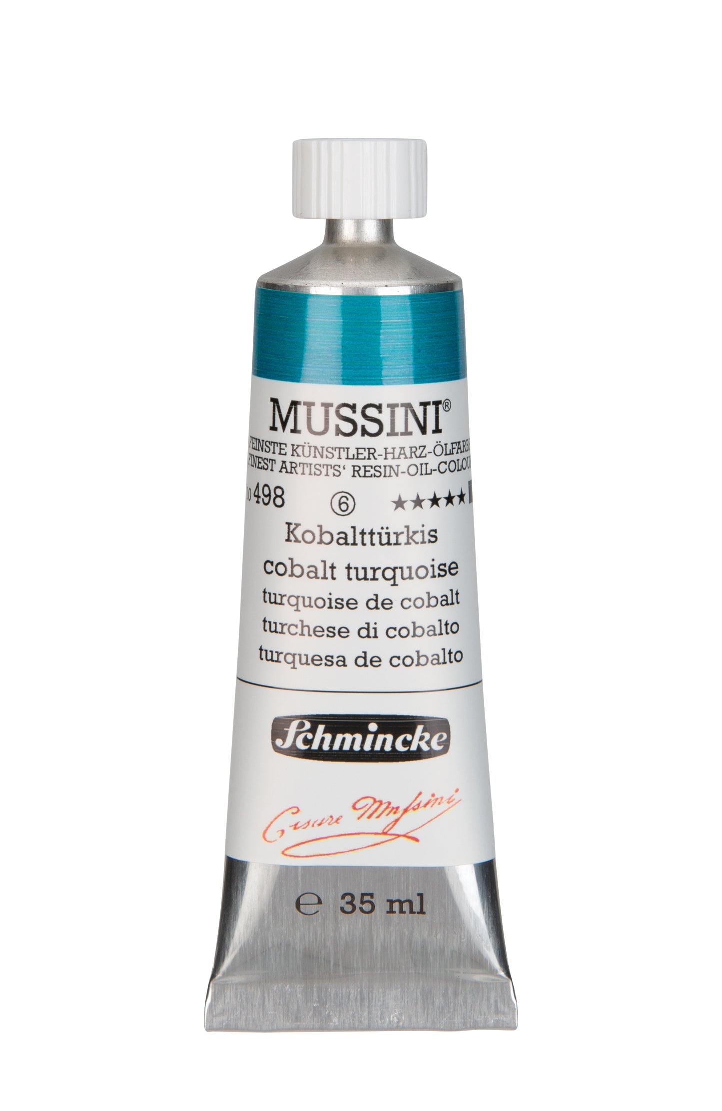 Schmincke Finest Artists’ Resin-Oil Colors. Mussini Series 10, Opaque and Semi-Opaque 35ml Tubes