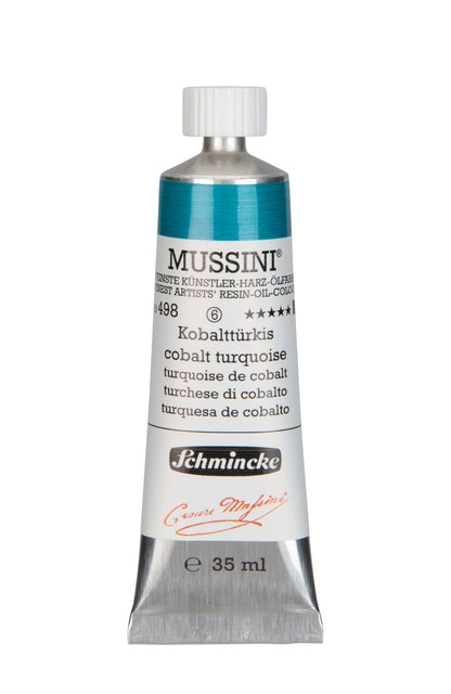 Schmincke Finest Artists’ Resin-Oil Colors. Mussini Series 10, Opaque and Semi-Opaque 35ml Tubes