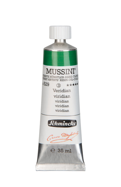 Schmincke Finest Artists’ Resin-Oil Colors. Mussini Series 10, Opaque and Semi-Opaque 35ml Tubes