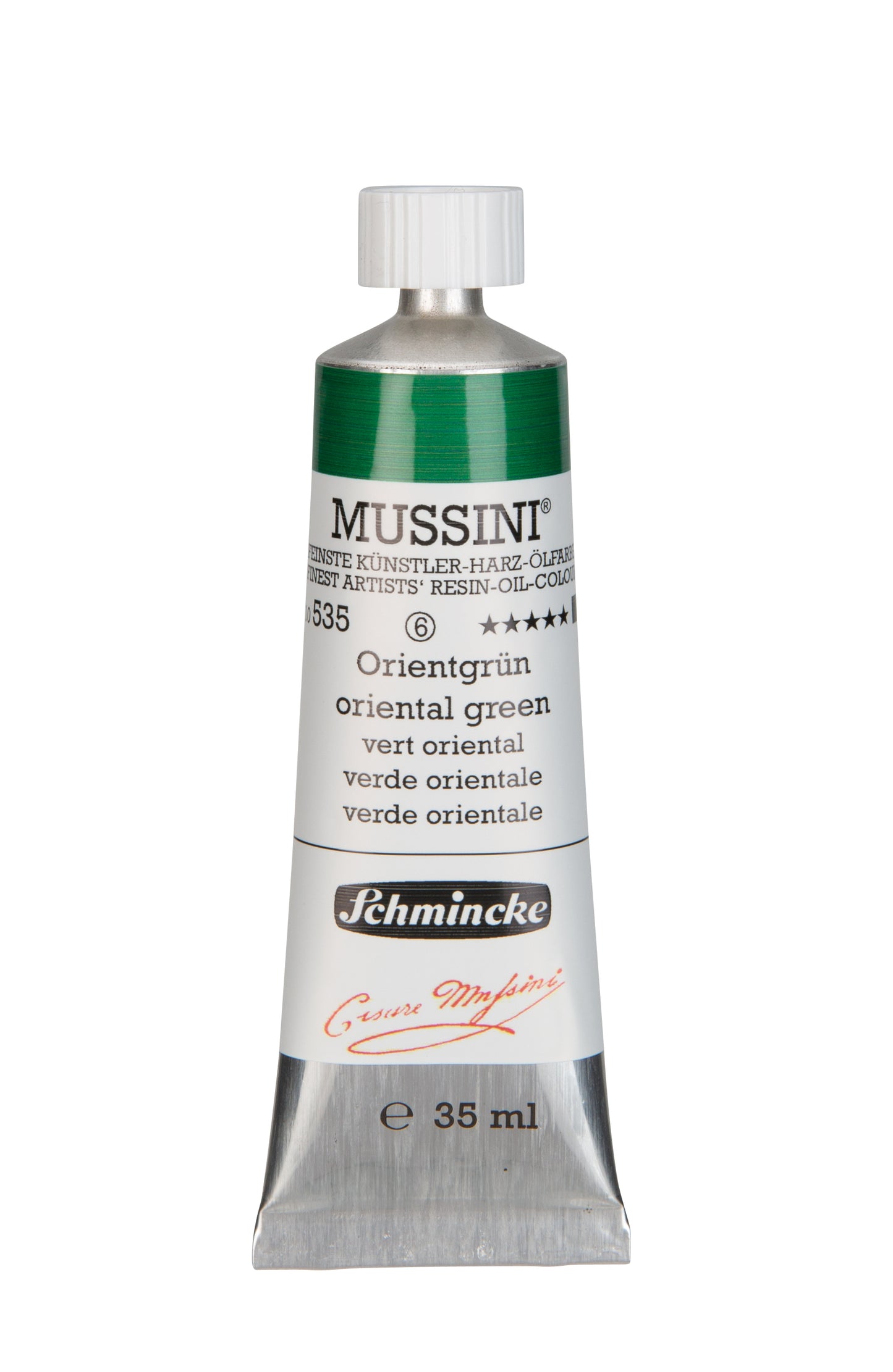 Schmincke Finest Artists’ Resin-Oil Colors. Mussini Series 10, Opaque and Semi-Opaque 35ml Tubes