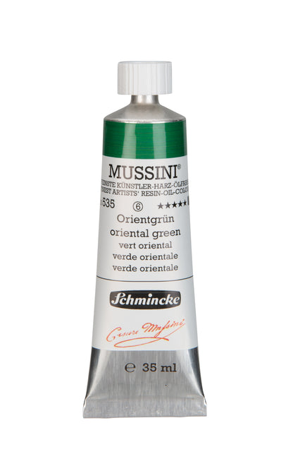 Schmincke Finest Artists’ Resin-Oil Colors. Mussini Series 10, Opaque and Semi-Opaque 35ml Tubes