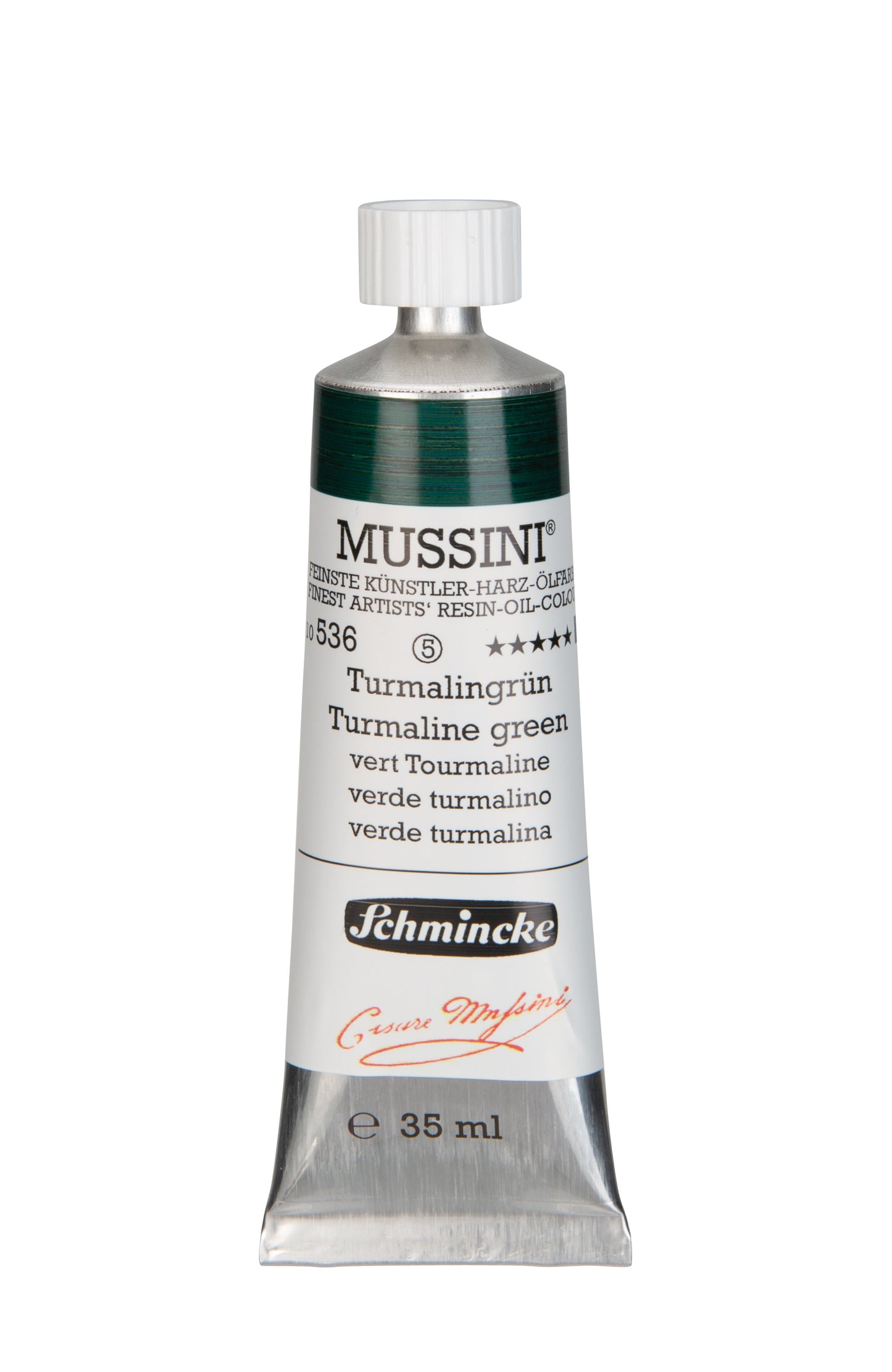 Schmincke Finest Artists’ Resin-Oil Colors. Mussini Series 10, Opaque and Semi-Opaque 35ml Tubes