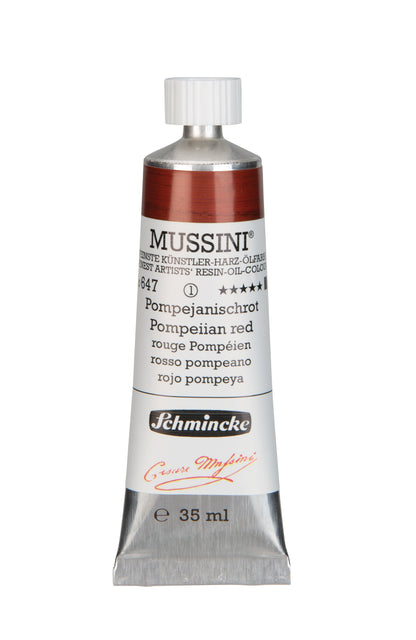 Schmincke Finest Artists’ Resin-Oil Colors. Mussini Series 10, Opaque and Semi-Opaque 35ml Tubes