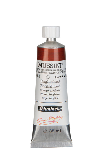 Schmincke Finest Artists’ Resin-Oil Colors. Mussini Series 10, Opaque and Semi-Opaque 35ml Tubes