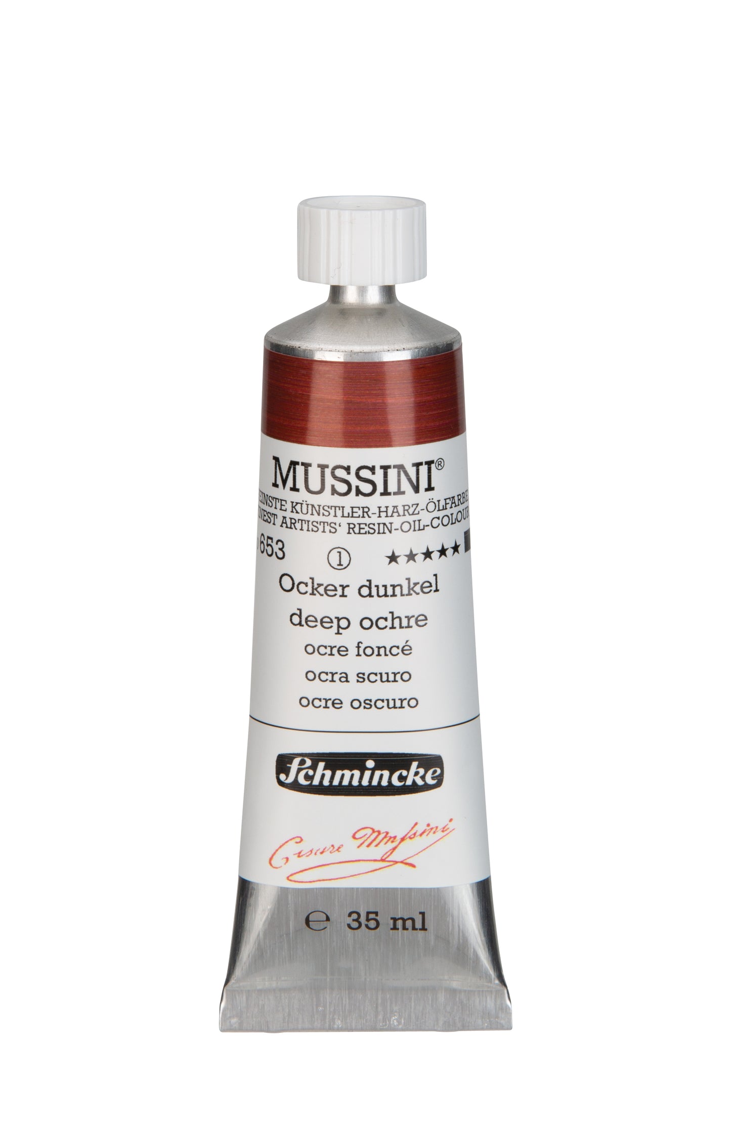 Schmincke Finest Artists’ Resin-Oil Colors. Mussini Series 10, Opaque and Semi-Opaque 35ml Tubes