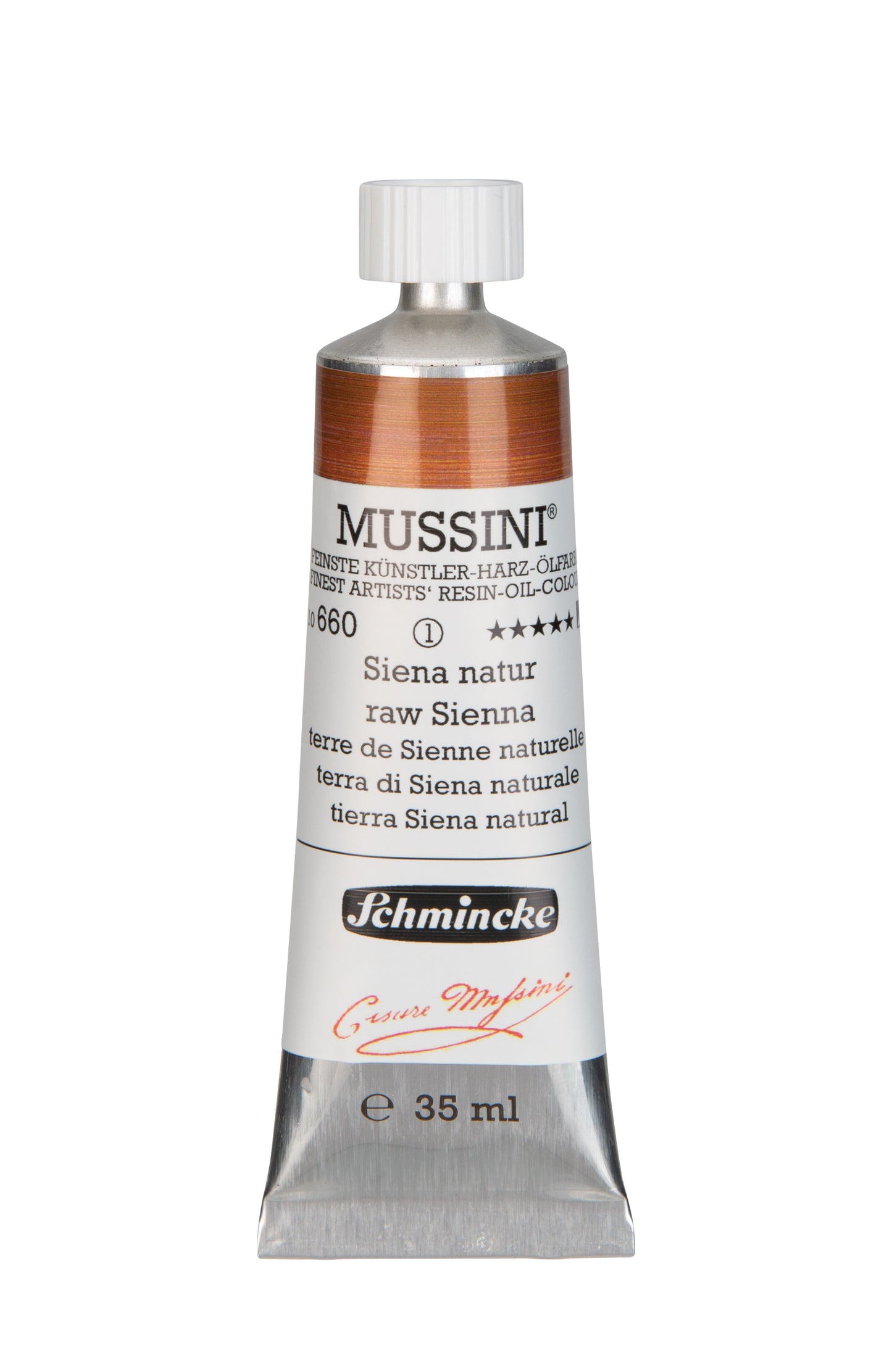 Schmincke Finest Artists’ Resin-Oil Colors. Mussini Series 10, Opaque and Semi-Opaque 35ml Tubes