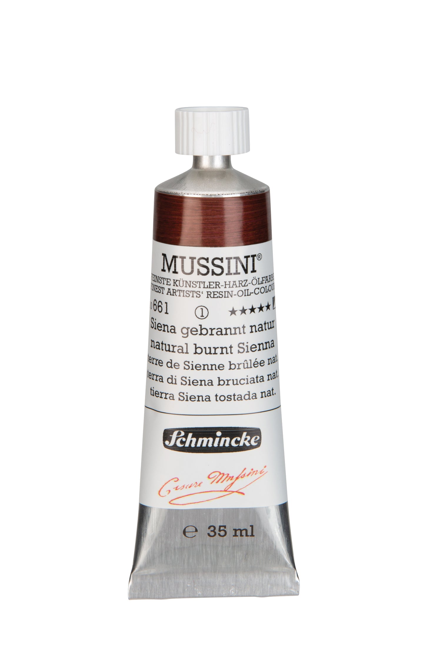 Schmincke Finest Artists’ Resin-Oil Colors. Mussini Series 10, Opaque and Semi-Opaque 35ml Tubes