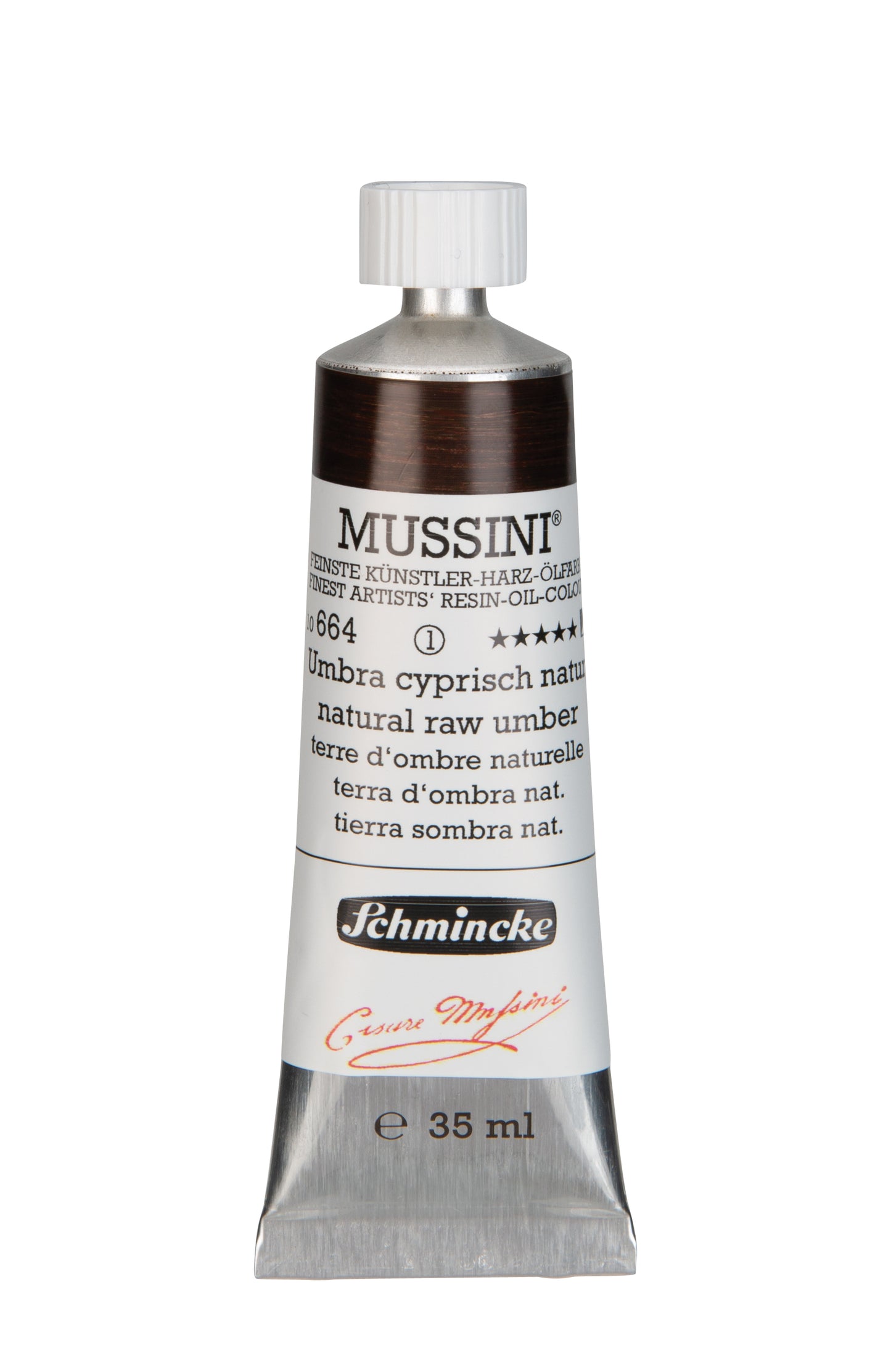 Schmincke Finest Artists’ Resin-Oil Colors. Mussini Series 10, Opaque and Semi-Opaque 35ml Tubes