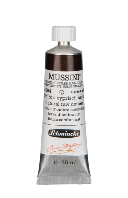 Schmincke Finest Artists’ Resin-Oil Colors. Mussini Series 10, Opaque and Semi-Opaque 35ml Tubes