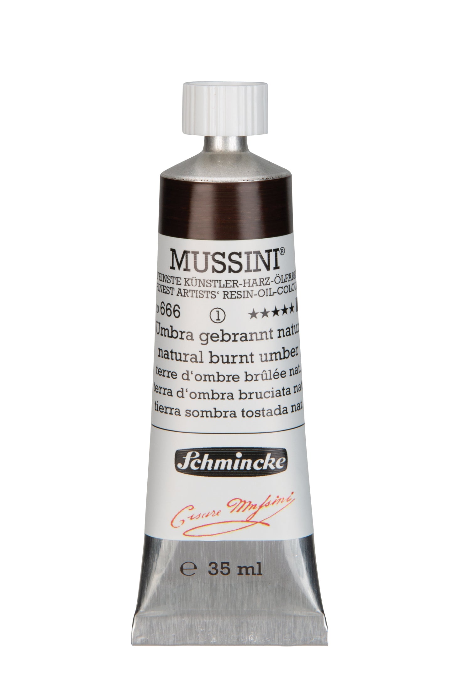 Schmincke Finest Artists’ Resin-Oil Colors. Mussini Series 10, Opaque and Semi-Opaque 35ml Tubes