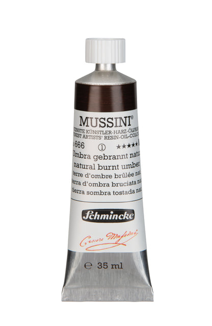 Schmincke Finest Artists’ Resin-Oil Colors. Mussini Series 10, Opaque and Semi-Opaque 35ml Tubes