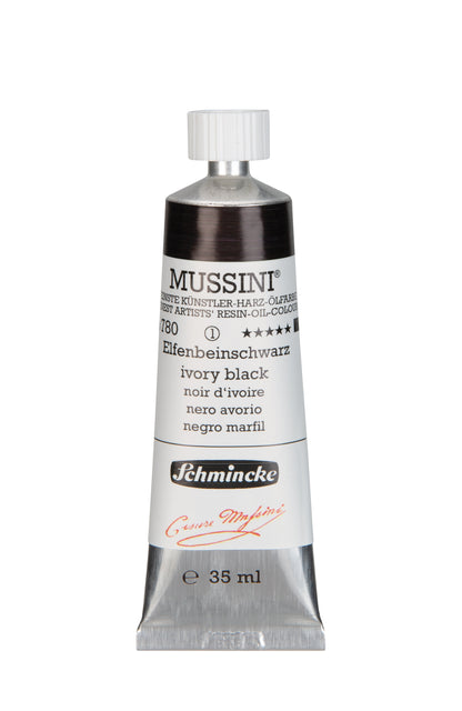 Schmincke Finest Artists’ Resin-Oil Colors. Mussini Series 10, Opaque and Semi-Opaque 35ml Tubes