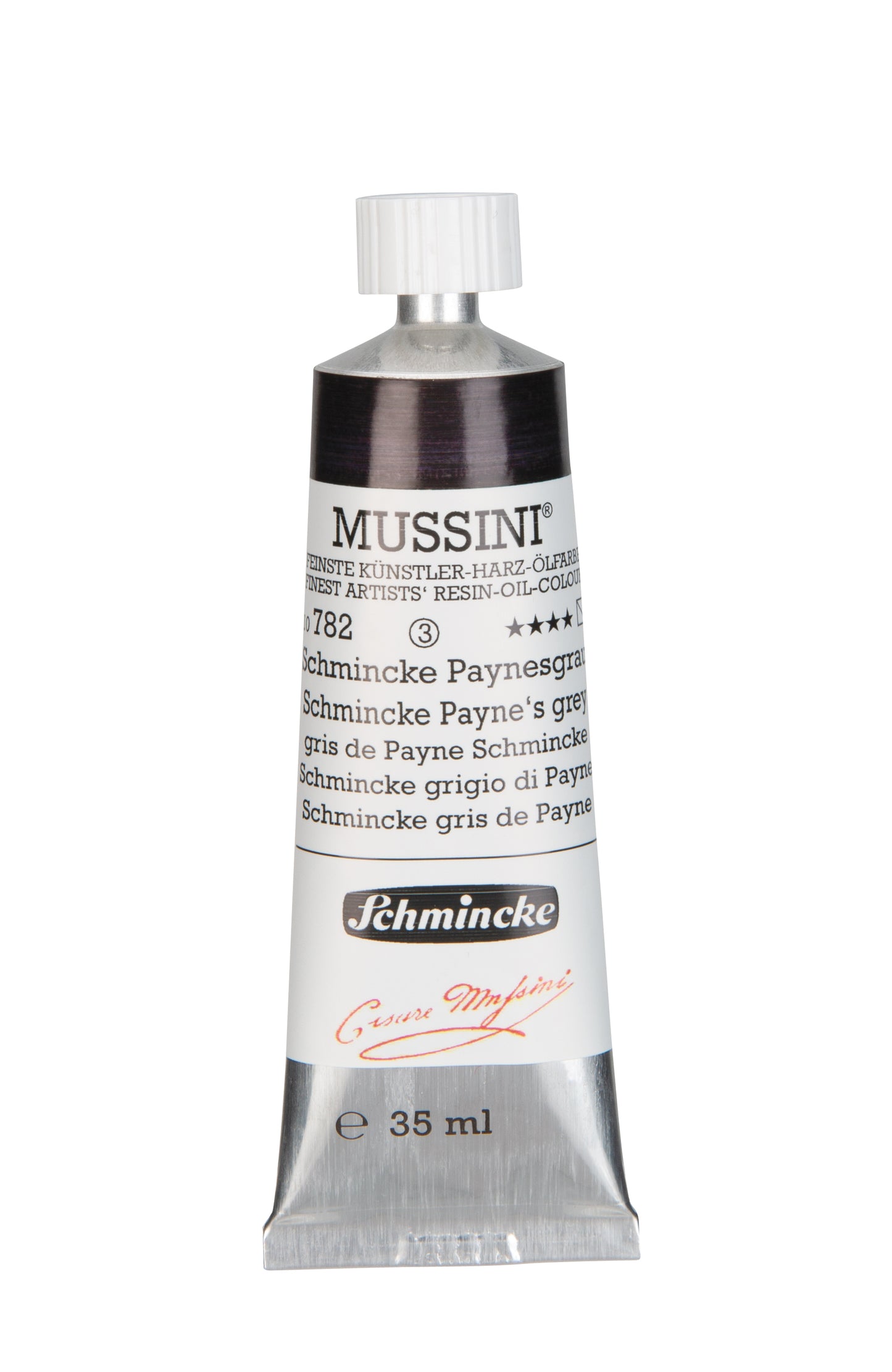 Schmincke Finest Artists’ Resin-Oil Colors. Mussini Series 10, Opaque and Semi-Opaque 35ml Tubes