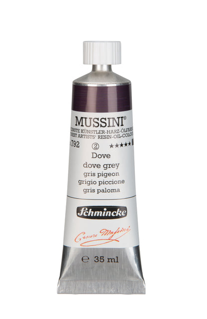 Schmincke Finest Artists’ Resin-Oil Colors. Mussini Series 10, Opaque and Semi-Opaque 35ml Tubes