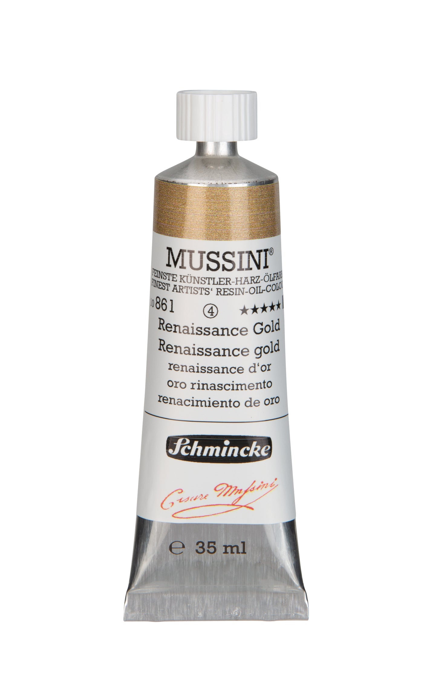 Schmincke Finest Artists’ Resin-Oil Colors. Mussini Series 10, Opaque and Semi-Opaque 35ml Tubes